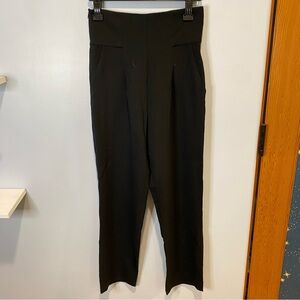 Leaf Fly Elegant Black Women's Trousers S